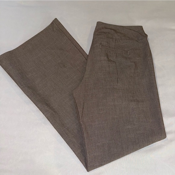 Smart Set Pants Wide Leg Brown Trousers Cotton Classic Blend Women’s Size 9 - Picture 2 of 16